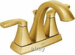 Moen Voss 4 Centers 6901BG High-Arc Bathroom Faucet in Brushed Gold