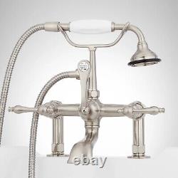 NOB Signature Hardware Deck-Mount Telephone Faucet Brushed Nickel