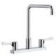 New Commercial Elkay Lkd2442bhc 8 Center Exposed Deck Mount Faucet With Arc Spout