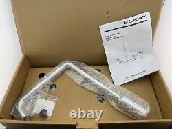 New Commercial Elkay LKD2442BHC 8 Center Exposed Deck Mount Faucet with Arc Spout