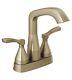 New Delta Stryke 25776-czmpu-dst Center Set Bathroom Faucet Champagne Bronze