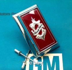 Nos 77 80 Olds Ninety Eight 98 Trunk Lock Cover Emblem Flip LID Deck Flipper Gm