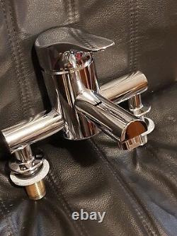Oxi bath filler tap twin hole greens made in new Zealand chrome 180mm centres