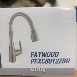 Proflo Pfxc8012zbn Faywood Single Hole Pull Down Kitchen Faucet B. Nickel (new)
