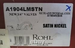 Rohl A1904MSTN Deck Mounted Roman Tub Filler W Hand Shower Satin Nickel Brass