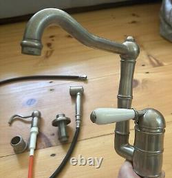 Rohl A3608/11LPWSSTN-2 Kitchen Faucet in Satin Nickel Used