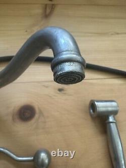 Rohl A3608/11LPWSSTN-2 Kitchen Faucet in Satin Nickel Used