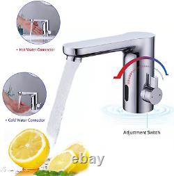 Sersor Automatic Touchless Bathroom Faucet Hot & Cold Mixer Sensor Faucet with C