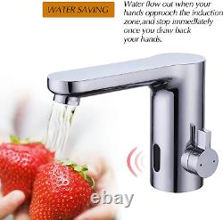 Sersor Automatic Touchless Bathroom Faucet Hot & Cold Mixer Sensor Faucet with C