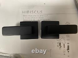 Signature Hardware 447892 Hibiscus Two Handle Lavatory Faucet Matte Black