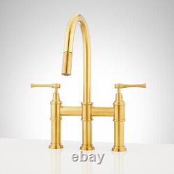 Signature Hardware 455767 Kitchen Faucet in Brushed Gold