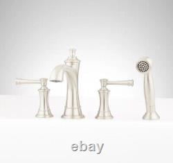 Signature Hardware Beasley SHBE4RTGZBN Deck Mounted Roman Tub Filler Faucet