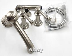 Signature Hardware Beasley SHBE4RTGZBN Deck Mounted Roman Tub Filler Faucet