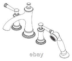 Signature Hardware Beasley SHBE4RTGZBN Deck Mounted Roman Tub Filler Faucet