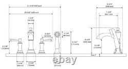 Signature Hardware Beasley SHBE4RTGZBN Deck Mounted Roman Tub Filler Faucet