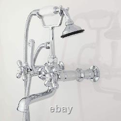 Signature Hardware Chrome Wall Mount Telephone Faucet Hand Shower GC3