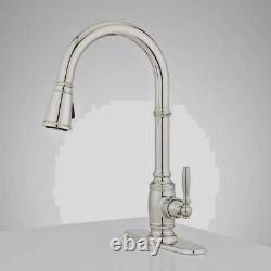 Signature Hardware Finnian Pull Down Kitchen Faucet Deck Polished Nkl SHK481717