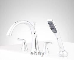 Signature Hardware Provincetown Deck Mounted Roman Tub Filler Faucet Chrome