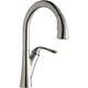 Single Hole Kitchen Faucet With Pull-down Spray