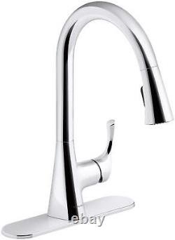 Sterling 24276 Valton 1.5 GPM 1 Hole Pull Down Kitchen Faucet Chrome