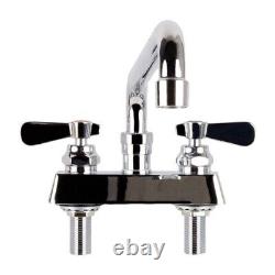 Swing Spout Sink Faucet 12 Commercial Bar Deck Mount Heavy Duty 4 Centers GPM