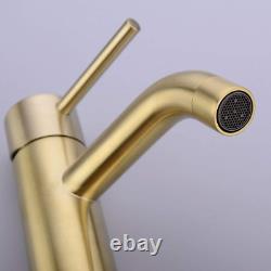 TRUSTMI Brass Single Lever Single Hole Bathroom Basin Sink Faucet with Pop up Dr
