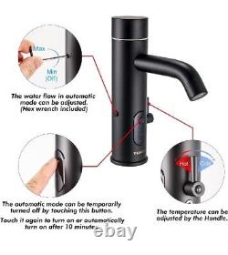 TUSEE Manual and Automatic Bathroom Faucet, Touchless Bathroom Faucet