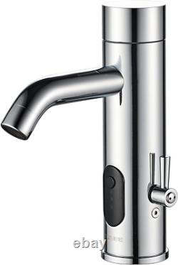 TUSEE Manual and Automatic Faucet, Touchless Bathroom Faucet with One Temperatur