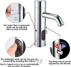 TUSEE Manual and Automatic Faucet, Touchless Bathroom Faucet with One Temperatur