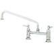 T&s B-0220-cc Deck Mounted Faucet With 18 Swing Nozzle-8 Adjustable Centers