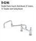 T&s B-0246 Double Pantry Faucet, Deck Mount, 8 Centers, 15 Double-joint Swing