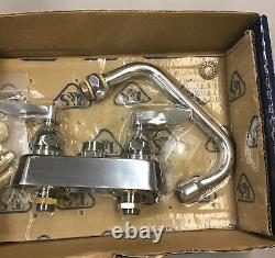 T&S B-1100 Deck Mounted Workboard Faucet 3 1/2 Centers 6 Swing Nozzle (B372)