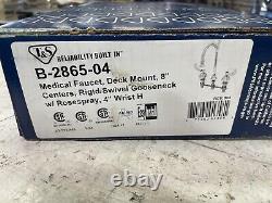 T&S B-2865-04 Medical Faucet, Deck Mount, 8 Centers New