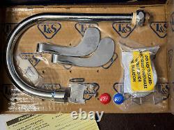 T&S B-2866-05CRV05 Medical Faucet 8 Centers 2.2 GPM VR Chrome 4 Wrist Action