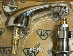 T&S B-2991 Lavatory Faucet Push Button Self-Closing Cartridges 8 Center- Chrome