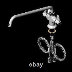 T&S Brass 5F-2SLX18 Single Hole Deck Mount Mixing Faucet with 18 Swing Spout