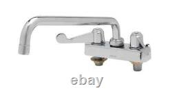 T&S Brass 5F-4CWX10 Equip 4 Deck Mount Workboard Faucet with 10 Swing Spout