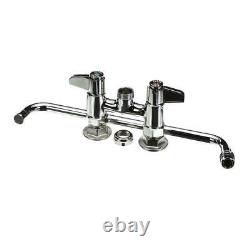 T&S Brass 5F-4DLX14 Faucet, Deck Mount, 4 Centers, 14 Swing Nozzle