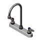 T&s Brass 8 Deck Mount Workboard Faucet With 5-3/4 Swing Gooseneck