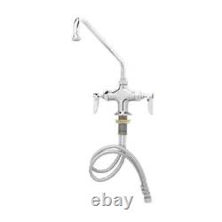 T&S Brass B-0200 Deck Mount Mixing Faucet with 18 Swing Spout