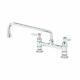 T&s Brass B-0221 Double Pantry Faucet Deck Mount 8 Centers 12 Swing Nozzle