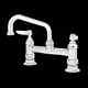 T&s Brass B-0222 8 Deck Mount Workboard Faucet With 6 Swing Spout