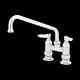 T&s Brass B-0226 4 Deck Mount Workboard Faucet With 10 Swing Spout