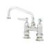 T&s Brass B-0228 Deck Mount Double Pantry Faucet With 4-inch Centers And 6-inch