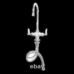 T&S Brass B-0300 Deck Mounted Double Pantry Faucet