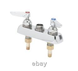 T&S Brass B-1100-LN Deck Mount Workboard Faucet with 3-1/2-Inch Centers Lever
