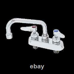 T&S Brass B-1110-CR 4 Deck Mount Workboard Faucet with 6 Swing Spout