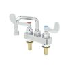 T&s Brass B-1110-xs-wh4 4 Deck Mount Workboard Faucet With 6 Swing Spout
