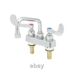 T&S Brass B-1110-XS-WH4 4 Deck Mount Workboard Faucet with 6 Swing Spout