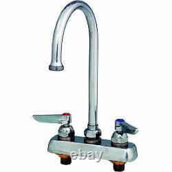 T&S Brass B-1141 Workboard Deck Mounted Faucet With 4 Centers & 133X Swing Goosen